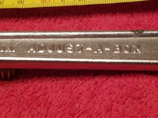 ADJUST - A - BOX 8 IN.  WRENCH MFD.  USA VTG 2