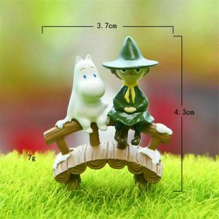 Moomin Valley Character Moomintroll and Snufkin Figure Toy Figurine Home Decor 3