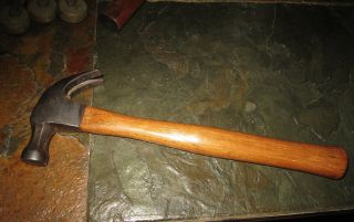 Vintage Stanley Tools Carpenters Claw Hammer Good Cond.  1lb.  Total Weight