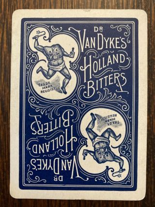 Dr.  Van Dyke’s Holland Bitters Single Swap Playing Card - Vintage Ace