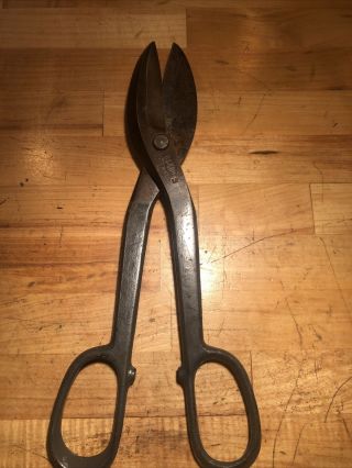 Vintage Pexto No.  3 Sheet Metal Shears Tin Snips Scissors Metalworking Usa 12 "