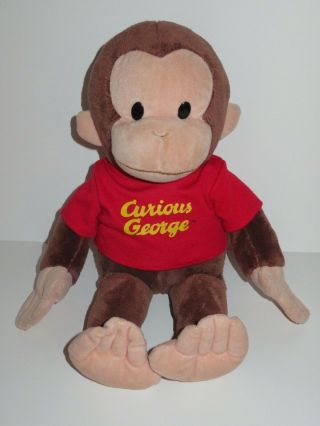 Curious George Large Classic Plush Applause Stuffed Toy Brown Monkey 16 " Shirt