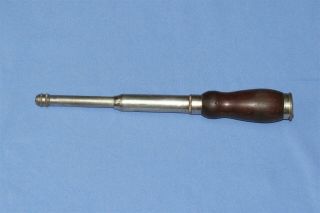 Goodell - Pratt Vintage Wood - Handle Push Drill Screwdriver Tool