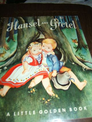 Vintage 1954 Hansel And Gretel,  A Little Golden Book