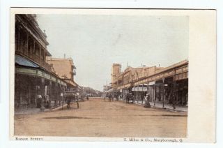 Old Postcard Bazaar Street Maryborough Queensland Australia