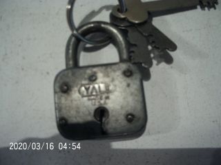 Vintage Yale School Lock W/3 Keys