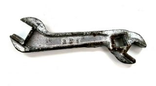 Antique Vintage 256 Tractor Farm Plow Implement Wrench Hand Tool Open End Silver