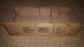 Millers Falls No.  612 Hard Maple Mitre Box Woodshop Carpentry Trim Shop 12 "