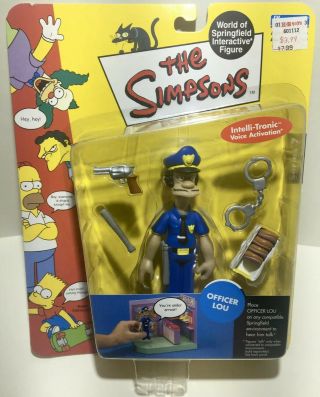 The Simpsons Officer Lou Series 7 World Of Springfield Wos