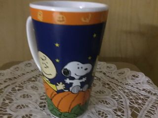 Peanuts Charlie Brown & Snoopy & Friends In Pumpkin Patch Halloween Mug 6