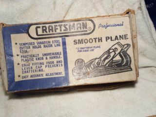 Vintage Craftsman Professional Wood Smooth Hand Plane 3741