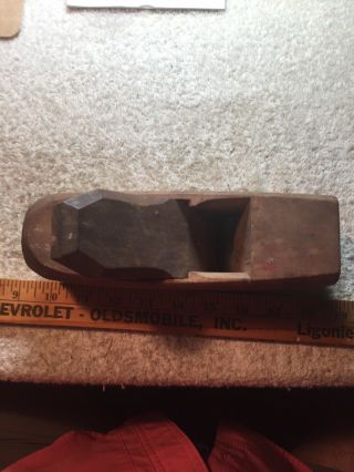 Antique Wooden Block Pane Great Shape No Blade 8”x 2 1/4” Weight 1 Pound 6 Ounce