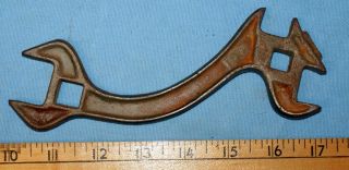 Old Antique Vintage John Deere 196 Plow Farm Implement Wrench Tool