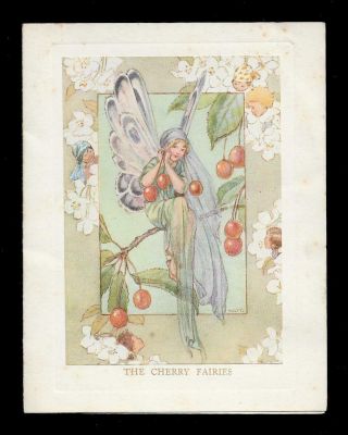 X19 - The Cherry Fairies - Margaret Tarrant - Medici - Vintage Folding Xmas Card