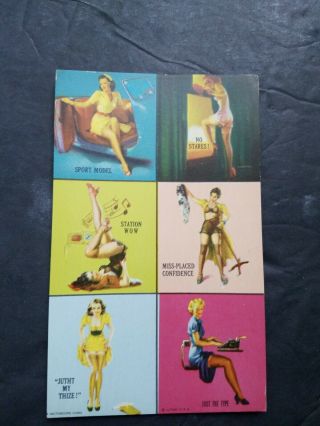 Mutoscope Yankee Doodle Girls 6in1 " Sport Model/no Stares Pinup Uncirculated