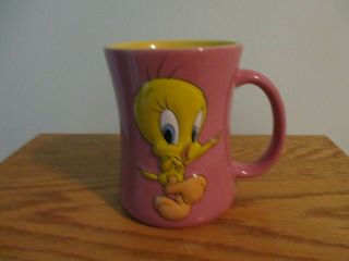 Pink Tweety Bird 3d Coffee Mug Cup,  Looney Tunes By Xpres,