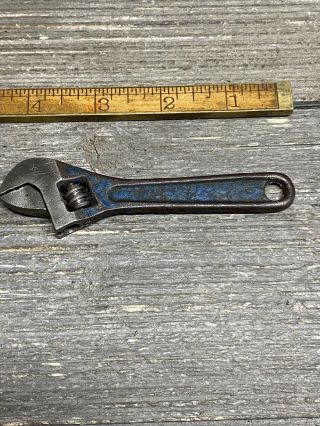 Vintage 4 Inch Adjustable Wrench Made In Pre - World War Il Germany Paint