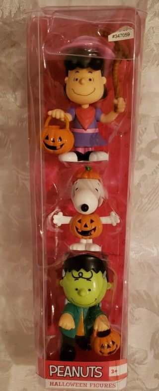 Peanuts Halloween 3 Pack Figures Trick Or Treating In Package