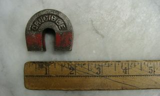 Small 4.  5oz.  Horseshoe Shaped Magnet,  1 - 9/16 " Tall,  1 - 3/4 " Wide,  Shows Use & Wear