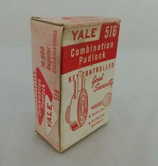 Yale Combination Lock,  Yale & Towne MFG Co,  Combo Code Inside,  Vintage 3
