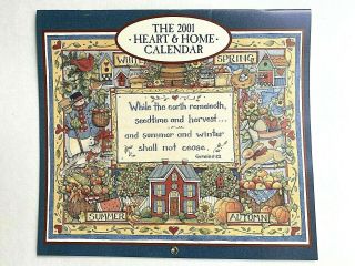 2001 Heart & Home Susan Winget Wall Calendar - Crafting