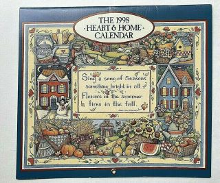 1998 Heart & Home Susan Winget Wall Art Calendar - Crafting