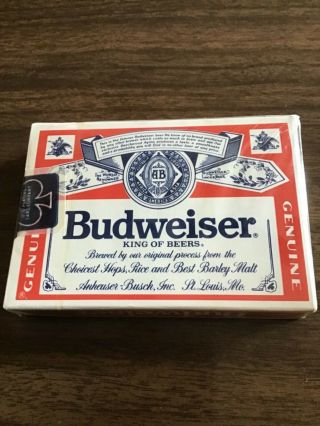 Budweiser Playing Cards, .  Made By U.  S.  Playing Card Company
