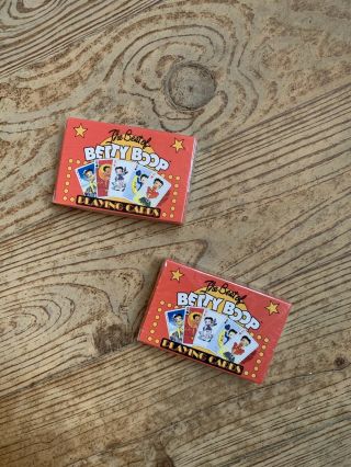 Betty Boop Playing Cards.  Set Of 2.