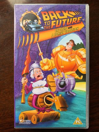Rare Back To The Future Animated Series Vhs Brothers And A Family Vacation