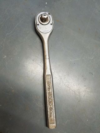 Vintage Plumb Plvmb 5449 1/2 " Drive Ratchet Socket Wrench Made In Usa