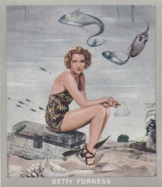 Betty Furness - Monopol Hollywood " Film Artist " Pin - Up/cheesecake 1937 Cig Card