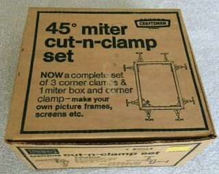 Sears Craftsman 45 Degree Miter Cut N Clamp Set 6 66614 For Picture Frames Ln