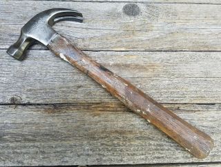 Vintage Millers Falls No.  713 Claw Hammer W/ Wood Handle - 13 Oz Usa Made