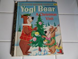 Yogi Bear A Christmas Visit,  A Little Golden Book,  1961 (a Ed;vintage Children 
