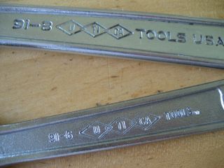 2 Vintage UTICA Tools Adjustable Crescent Wrench 6 