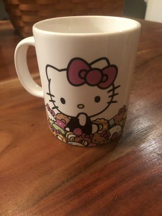 Hello Kitty Cafe Exclusive Ceramic Coffee Mug White With Kitty Image