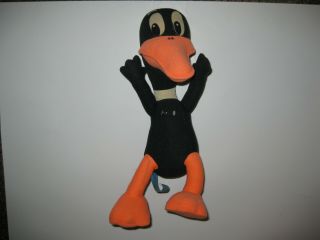1971 Warner Bros Daffy Duck 14 " Plush Mighty Star Bendable Poseable Arms & Legs
