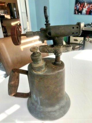 Vintage Antique Collectable Brass Blow Torch