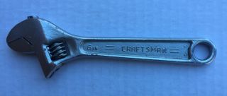 Vintage No.  44602 Craftsman 6 Inch Adjustable Wrench Forged In Usa