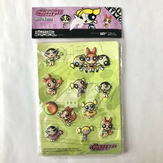 Vintage Powerpuff Girls 3d Puffy Stickers 2 Sheets 18 Stickers - Wb Cn
