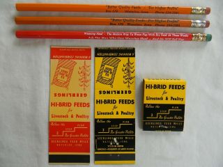 Waterloo Iowa farm Geerlings Feeds pencils low matchbooks 2