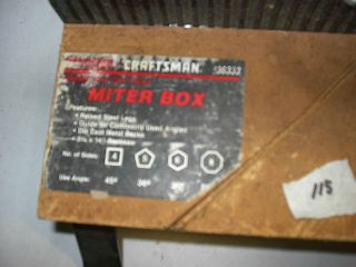 Sears Craftsman Miter Box and saw 2