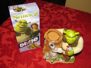Shrek & Donkey Collectible Dixie Cup Holder Dispenser.  With Box Of Cups
