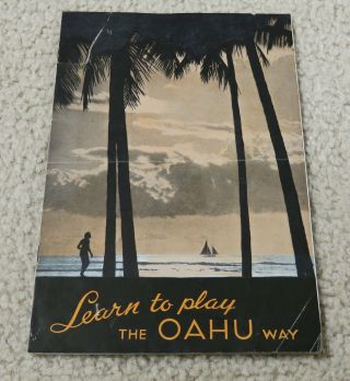 Learn To Play The Oahu Way - Honolulu Conservatory Of Music Circa 1936 Brochure