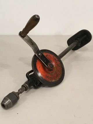 Vintage Goodell Pratt No.  483 Two Speed Breast Drill Double Pinion Org Paint