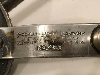 Vintage Goodell Pratt No.  483 Two Speed Breast Drill Double Pinion Org Paint 3