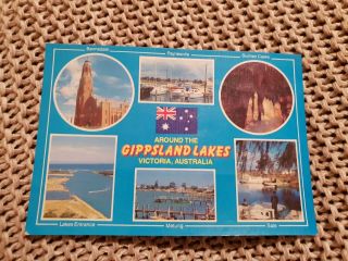 Gippsland Lakes - Victoria,  Australia - 1989 Vintage Postcard