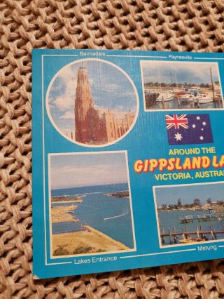 Gippsland Lakes - Victoria,  Australia - 1989 Vintage Postcard 2