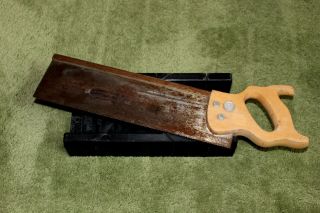 Vintage Disston Back Saw And Miter