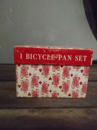 Vintage Bicycle Pan Panguingue Playing Card Set 808 Complete Box & Instructions 3